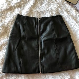 Forever 21 Black Leather Skirt